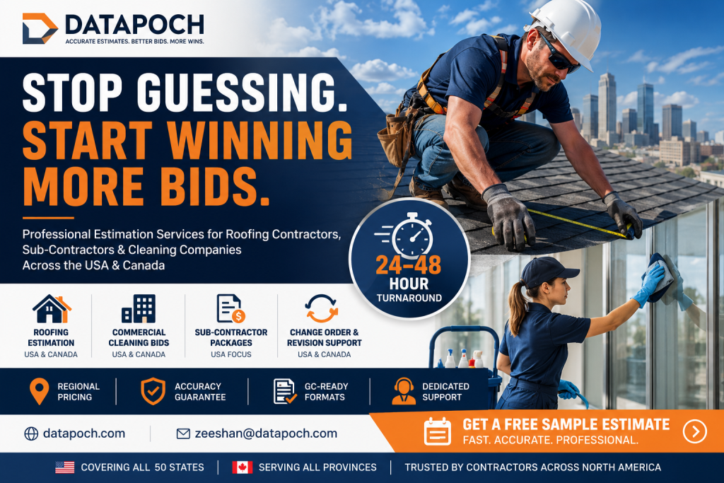 Auto Estimation Services for Contractors & Sub-Contractors in the USA & Canada — Powered by Datapoch
