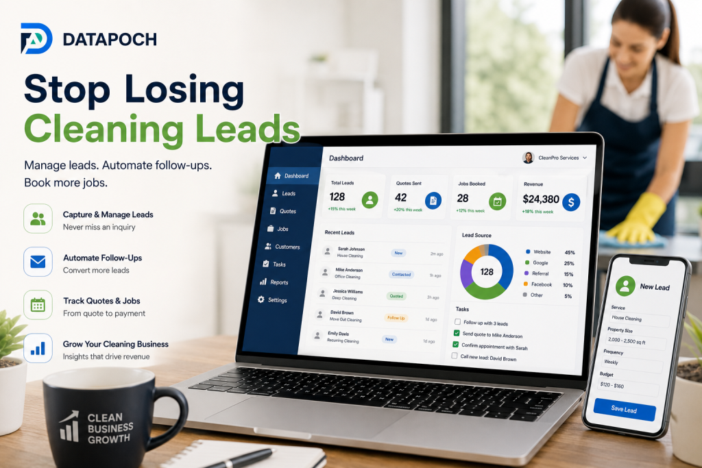 Cleaning Business CRM Manage Leads, Quotes & Customers Efficiently