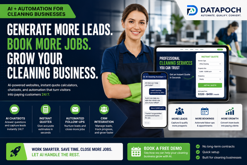 How Cleaning Companies Can Generate More Leads Using AI and Automation in 2026