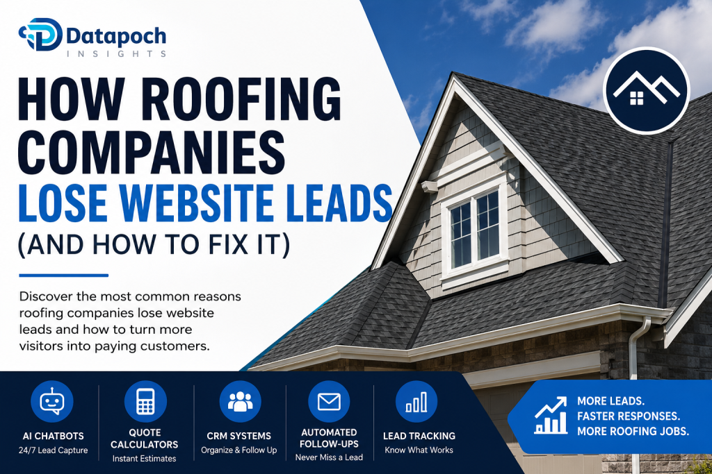 How roofing companies lose leads-datapoch